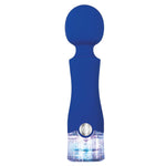 Evolved Love Is Back Dazzle Silicone Rechargeable Wand Massager Vibrator- Blue