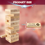 48 Pcs Couple Game Blocks Naughty Blocks - Couples Games For Adults Stacking Tower Accessories For Date Night,Tumbling Block Tower Stacking Blocks Board Q/A