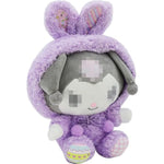 Kawaii Cartoon Bunny Cross-Dressing Series Plush,Rabbit Stuffed Cute Soft Doll Toys, Plush Pillow Stuffed Animals Toy Birthday Gifts For Girls Kids (Purple)