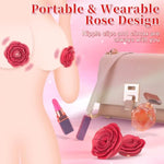 Nipple Toys Nipple Clamps Vibrator - Bdsm Adult Toys Women Sex Toys Stimulator With 10 Vibrating Modes, Female Wearable Adjustable Vibrator Rose Toy, Adult Lesbian Sex Toys & Games For Women Couples