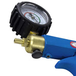 Penis Pump Maxi Blue Handle + Protected Gauge And Clear Hose - 9 Inch Length X 1.75 Inch Diameter Cylinder