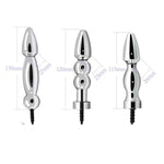 Anal Butt Plug Small Stimulation Tight Butt Plug Metal Anal Beads Prostate Bdsm Electrical Advanced Players Stimulator G Spot Toy Inserting Toys Sm Massage Kits Surprised