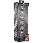 Drops Anal Link Glass Dildo For Temperature Play, Clear