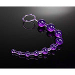 12 Inch Long Silicone Anal Bead For Smooth & Seamless Anal Training - Graduated Beads Up To 1" Maximum Width - Beginners Prostate Play Sex Toys For Adults - Clear Purple