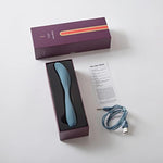 Pure Romance Twilight Mood | Bendable Clitoral Vibrator with 7 Pulse Patterns and 3 Speeds | Velvety Silicone Massagers with a Textured Head That Teases and Pleases