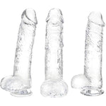 Dildo 9.4" Realistic Suction Cup G-Spot Dildo For Women, Big Anal Dildo For Men And Gay Couples Adult Sex Toys Perfect Lover(Clear)