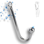 Metal Anal Plug/Hook With Anal Beads/Balls Fetish Sm Bondage Hook Sex Toys Stainless Steel Butt Plug Hook Erotica Sex Games Unisex Fetish Toy For Couple Lgbt (1 Ball Hook)