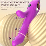 G Spot Vibrator Sex Toys, Dildo Thrusting Vibrator Rabbit With 7 Thrusting & Rotating Beads 8 Vibration Modes, Finger-Like Clitoral Stimulator Rechargeable Adult Sex Toys For Women Lcd Display