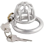 Men'S Chastity Device Stainless Steel Virginity Lock Short Male Chasity Device For Men Penis J1845 45Mm