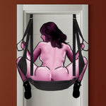 Sex Furniture For Bedroom Position Over The Door Sexy Swing Sex Straps For Adult Sex Sling Heavy Duty Hold 500Lbs Frequent Flyer Door Mount Swing Sex Bonding Restraints Funiture Hoodies