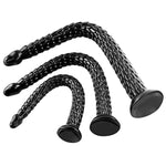19.3 Inch Flexible Snake Anal Trainer for Women and Men, Black