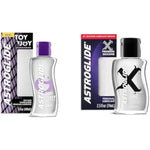 Astroglide Water Based Lube (5oz) and Silicone Lube (2.5oz) Toy 'n Joy and X Premium Personal Lubricants