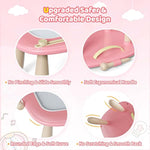 Pink Magnetic Drawing Board for Toddler Girls Ages 1-3, Educational Doodle Toy