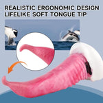 Pink Orca-Inspired Female Monster Thrusting Dildo Sex Toy,Solid-Core Curved Dildo Penis Masturbation Strong Suction Cup,G Spot Anal Stimulator Dildos Soft Silicone Sex Toys For Women And Couple (S)