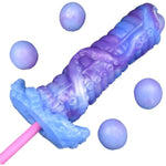 Liquid Silicone Made Creative Unique Design Ovipositor Dildo Anal Plug Tentacle Dildo With 5 Balls Octopus Fantasy Upgraded Hardness