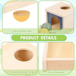 Wooden Toy For 6-12 Month Baby 3 Balls, Object Permanence Box With Tray Colorful Learning Education Toy For Toddler Kid 1-2 Year Old, Preschool Developmental Girl And Boy Gift