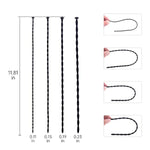 Silicone Urethral Sound, 4 Pcs Set Penis Plug Urethral Dilator With Multi Beads Masturbation Rod Stimulation For Male (Small)