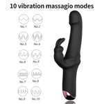 Adult Sex Toy for Women - Waterproof Rabbit Vibrator with 10 Powerful Vibration Modes and Thrusting Functions