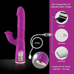 Handheld Sex Machine, 3 Speed Thrusting Dild, Rabbit Vibrator With Multiple Modes, Clitoral And G-Spot Stimulator