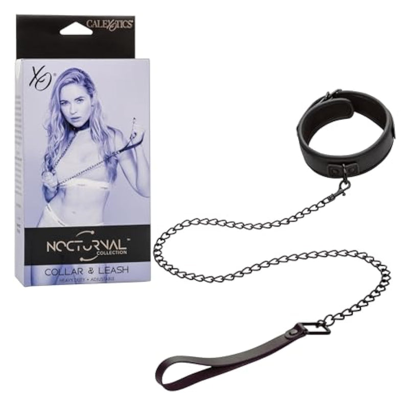Nocturnal Collection Sturdy Collar With Detachable Leash, Perfect Bondage Gear & Accessories And Bdsm Toys - Se-2678-10-3