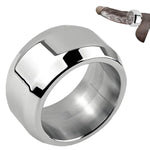 Stainless Steel Male Penis Cock Ring Metal Cock Penis Ring For Enhance Male Long-Lasting Erection Sex Toy 28Mm