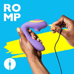 ROMP Reverb Rabbit Vibrator Clit Sucker | G Spot & Clitoral Suction | Double Stimulation Massager | Vibrating Adult Sex Toys for Women | Rechargeable & Waterproof Female Massage Tool | Gifts for her