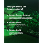 Crush Green 18 Pcs Bundle Ultra-Thin Natural Latex Lubricated Finger Condoms