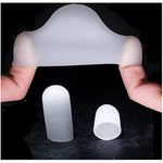 Penis Pump Silicone Sleeve Male Penis Extender Soft Silicone Protector For Male Sex Toys (Silicone Cap 3Pcs-9.5Cm)