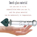 Glass Dildo Crystal Penis Glass Pleasure Wand Female Masturbator Sex Toy,Novelties Glass Dildo Crystal Penis Glass Wand G-Spot Stimulation Female Masturbator For Women And Couples(Style 2)