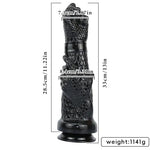 13 Inch Realistic Fist Dildo with Scales & Suction Cup - Thick Huge Black Hand Dildo for G-Spot & Advanced Play - Huge Anal Butt Plug Anal Trainer Prostate Massage for Men Women