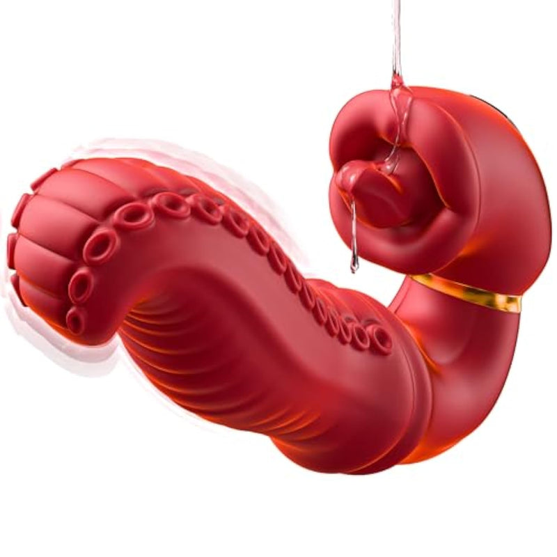Tongue Toy Vibrator Women Sex Toys, Rose Sex Toy G Spot Vibrator Tongue Dildo With 10 Licking Clitoral & Tongue Swing Modes, Sexual Pleasure Tools For Women