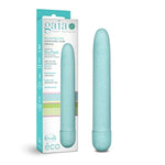Gaia Eco Plant-Based 7" Slim Multispeed Vibrator In Aqua Made Of Sustainable Biofeel™ Worlds First Plant Based Vibe For Vagina And Anal Play Premium Eco Vibrating Pleasure Adult