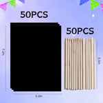 100PCS Rainbow Scratch Paper Art Supplies for Kids Arts and Crafts Toys