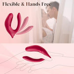 Vibrating Cock Ring Couple Sex Toys – Penis Ring Vibrator with Clitoral Stimulator & Anal Stimulator, G-Spot Vibrator Sleeve, 10 Vibration Modes, Open Design Mens Sex Toy for Men Women, Female Sex Toy