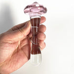 Mushroom Anal Plugs Glass Wand Dildo Crystal Dildo Penis Mushroom Anal Trainer Prostate Massager Glass Sex Products For Women