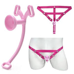 Inverted Negative Sissy Chastity Clip With Adjustable Elastic Auxiliary Belt Thong For Prevent Penile Erection Penis Exercise Sm Chastity Cage Adult Sex Toy
