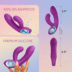Cora Thumping G-Spot Rabbit Vibrator For Women - G Spot & Clitoral Stimulation Adult Toy With 10 Thumping & 10 Vibration Modes & Travel Lock - Splashproof, Wireless Sex Toys For Women (Purple)