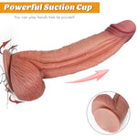 Realistic Huge Thick Dildo Sex Toys-13.77"Extra Large Silicone Dildo With Realistic Veins,Big Dildos Anal Dilator With Strong Suction Cup, Giant Adult Sex Toy For Women Men Couples Advanced Anal Play