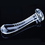 7.5" Small Glass Realistic Dildo,Cute Anal Butt Plug Adult Sex Toy With Silicone Suction Cup Base,Clitoris G-Spot Prostate Massage Dildo For Beginner And Couples Pleasure