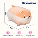 Stuffed Dog Toy - Cute Plushies Shiba Inu Mommy With 4 Puppies - Adorable Plush Pillow For Imaginative Play - Puppy Surprise Soft Animal Toy Set For Girls - Stuffed Animals For Ages 3-8