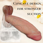 G&L 10 Inch Girth Huge Thick Dildo Premium Silicone with Strong Suction Cup
