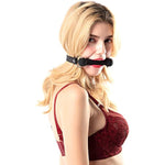 Sex Mouth Gag Bit Dog Bone (Black)