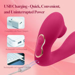 G Spot Vibrator, Clitoral Licking Sex Toys For Women Tongue Adult Toys For Women Couple Play, Vibrating Sex Toy For Double Stimulation