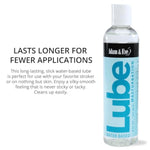Water-Based Lube for Toys and Strokers - 8 Oz Silky Non-Sticky Gel