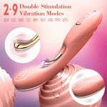 Adult Sex Toys Dildo Vibrator - Clitoral G Spot Dual Stimulate Rabbit Vibrator With 2*9 Intense Vibration Modes, Female Vibrator Vaginal Anal Sex Toys Nipple Clit Massager For Women Couple(Coral Pink)