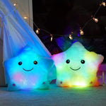 13'' Creative Twinkle Star Glowing Led Night Light Plush Pillows Stuffed Animals Toys Birthday Christmas Holiday Valentines Gifts For Toddlers Girls(Purple)