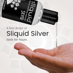 Silver Intimate Lubricant - Silicone Lube For Women/Men/Couples, Hypoallergenic Lube, Silicone Lubricant, Waterproof, Unscented, Travel-Size, 2 Fl Oz