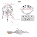 Medical Grade Stainless Steel Chastity Device Ergonomic Design Belt Restraint Men Bondage Fetish K545 (45Mm/ M Size)