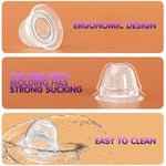 Silicone Sucking Nipple Toys Female Sex Toys, Transparent Nipple Sucker With Travel Case For Bdsm Hands-Free Nipple Stimulation Sex Things For Couples Kinky Portable Sexual Pleasure Tools For Women