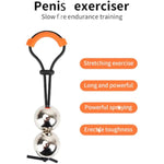 Penis Stretcher Adult Sex Toys For Men, Adjustable Silicone Penis Extender Cock Ring With 2 Weight Metal Beads, Penis Enlarger Extension Mens Sex Toys, Metal Penis Pump Trainer Sex Game Male Sex Toy